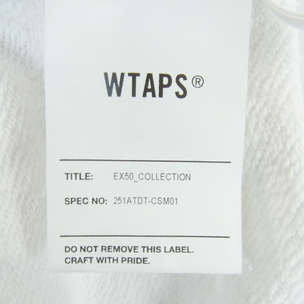 WTAPS ダブルタップス 25SS 251ATDT-CSM01 SIGN SWEATER COTTON サイン セーター コットン スウェット ホワイト系 03【中古】