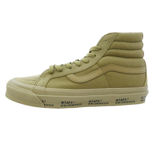 WTAPS ダブルタップス VANS バンズ VN0A4BVBCX6 × Vans Vault by OG Sk8-Hi LX Olive Drab × バンズ ヴォルト バイ OG スケートハイ LX オリーブ ドゥラブ カーキ系 27.5cm【極上美品】【中古】