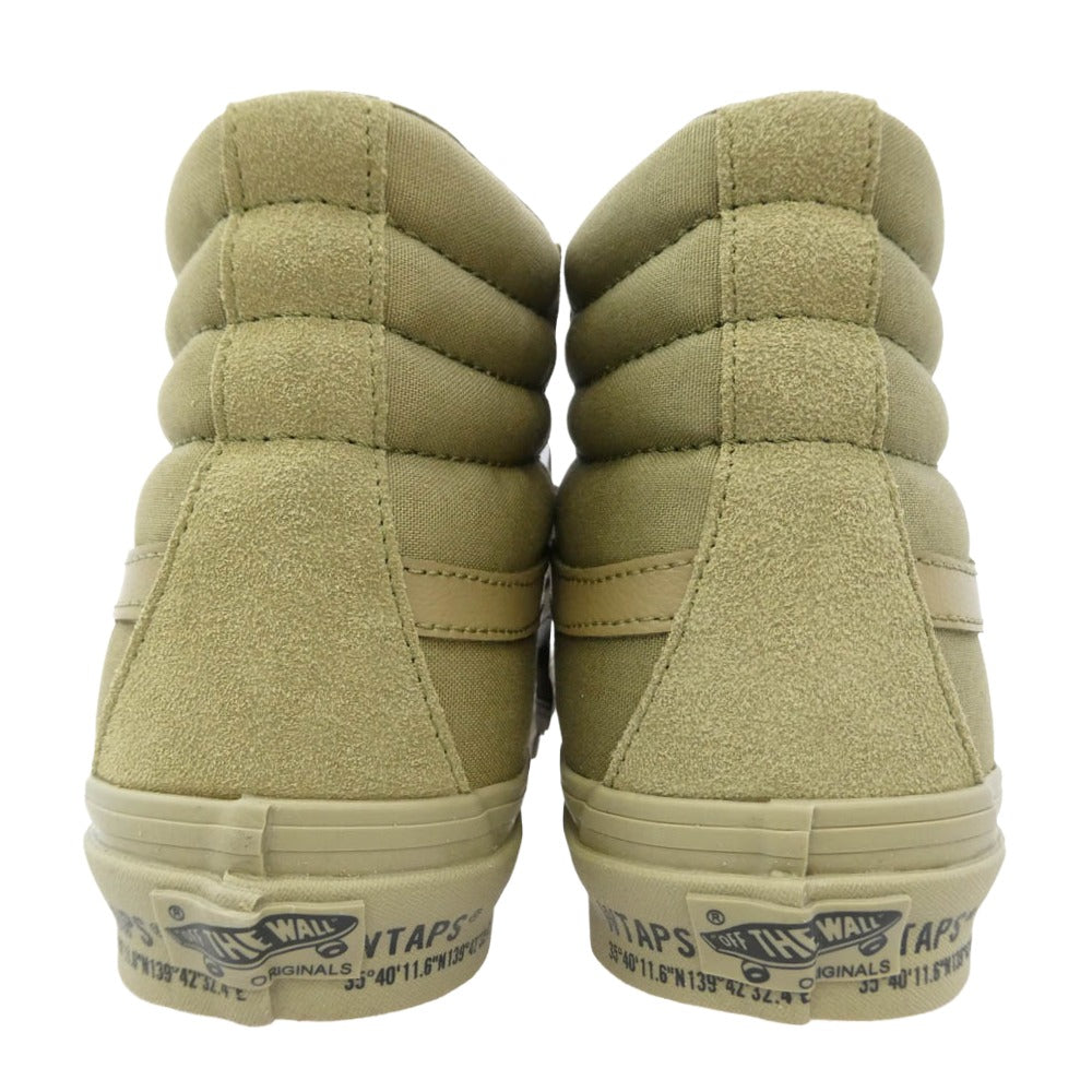 WTAPS ダブルタップス VANS バンズ VN0A4BVBCX6 × Vans Vault by OG Sk8-Hi LX Olive Drab × バンズ ヴォルト バイ OG スケートハイ LX オリーブ ドゥラブ カーキ系 27.5cm【極上美品】【中古】