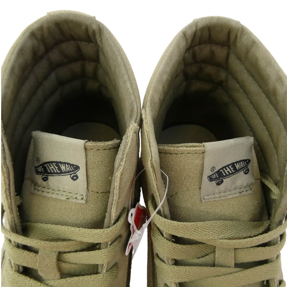 WTAPS ダブルタップス VANS バンズ VN0A4BVBCX6 × Vans Vault by OG Sk8-Hi LX Olive Drab × バンズ ヴォルト バイ OG スケートハイ LX オリーブ ドゥラブ カーキ系 27.5cm【極上美品】【中古】