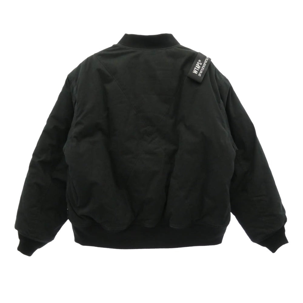 WTAPS ダブルタップス 232WVDT-JKM05 JFW-02 JACKET NYCO WEATHER MA-1 ボンバージャケット ブラック系 M 02【中古】