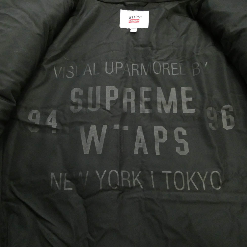 Supreme シュプリーム WTAPS ダブルタップス 21AW 21274SPD-JKM02S × WTAPS Faux Fur Hooded Jacket ダブルタップス フォウ ファー フーディー ジャケット モスグリーン系 L【美品】【中古】