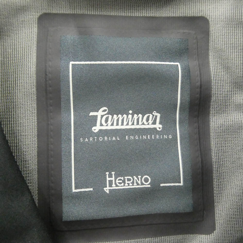 Herno ヘルノ PI108UL GORE-TEX ゴアテックス Laminar ラミナー テーラード ダウン ジャケット ダークネイビー系 46【中古】