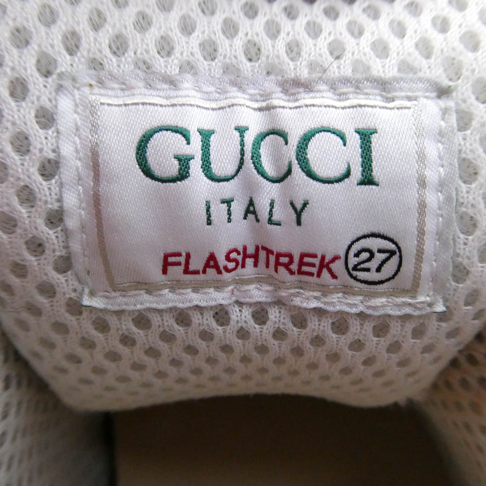 GUCCI グッチ キッズモデル GG柄 フラッシュ トレック ローカットスニーカー ブラウン系 27【中古】