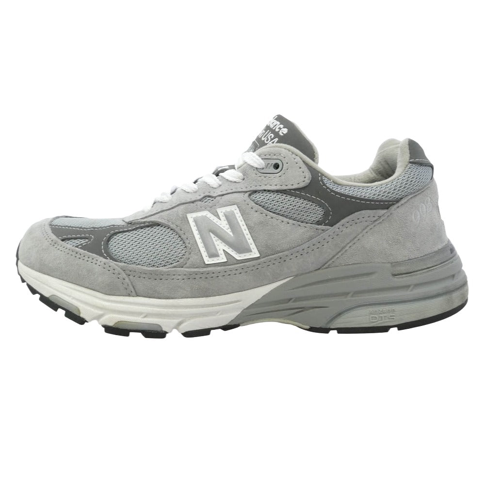 NEW BALANCE ニューバランス MR993GL 993 Gray スエード メッシュ スニーカー グレー系 26.5cm【中古】