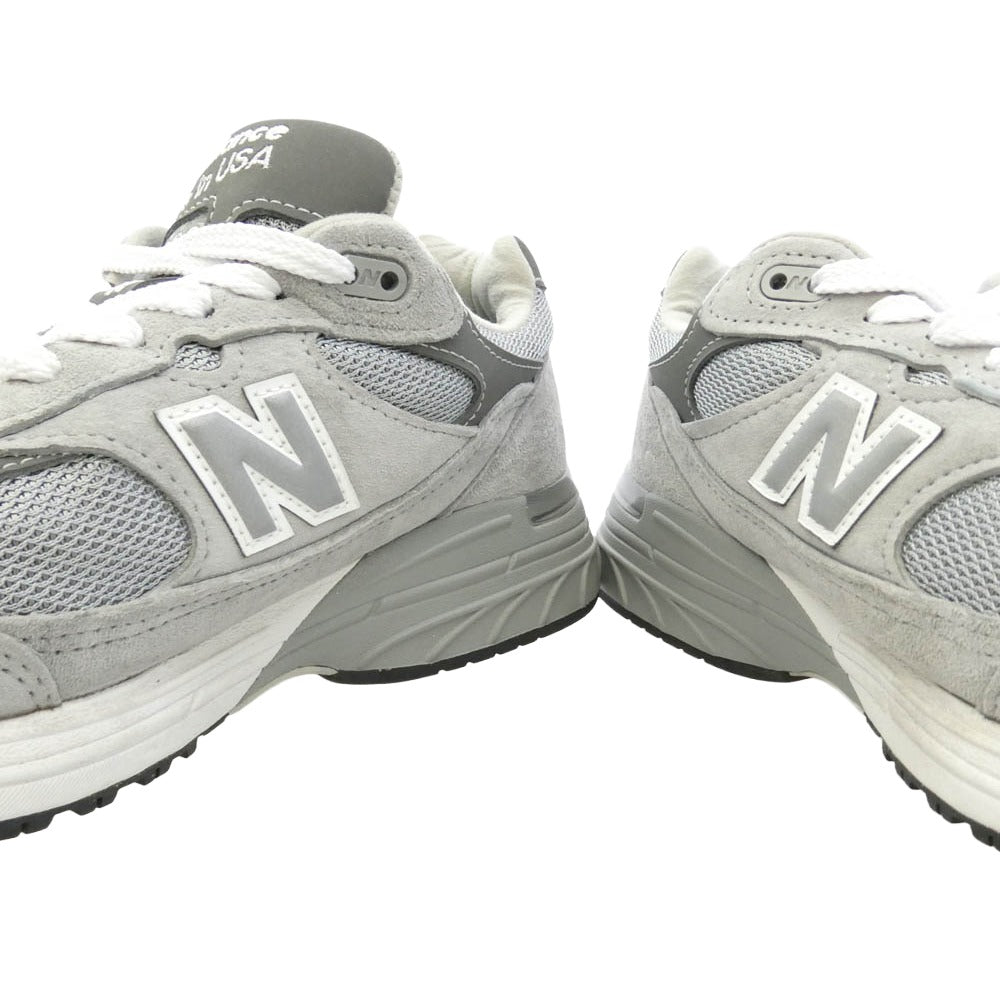 NEW BALANCE ニューバランス MR993GL 993 Gray スエード メッシュ スニーカー グレー系 26.5cm【中古】