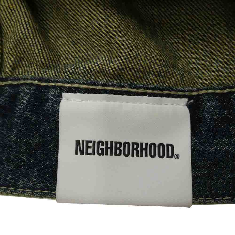 NEIGHBORHOOD ネイバーフッド 24AW 242XBNH-JKM02 WASHED DENIM TYPE-1 JACKET 1stタイプ ウォッシュド Gジャン デニムジャケット インディゴブルー系 S【中古】
