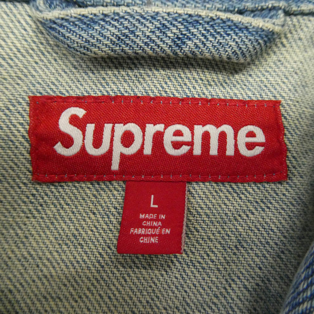 Supreme シュプリーム 25SS Arc Denim Coaches Jacket Washed Indigo アーチロゴ デニム ウォッシュド インディゴ コーチジャケット インディゴブルー系 L【美品】【中古】