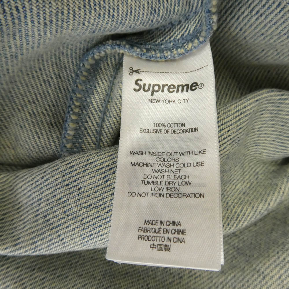 Supreme シュプリーム 25SS Arc Denim Coaches Jacket Washed Indigo アーチロゴ デニム ウォッシュド インディゴ コーチジャケット インディゴブルー系 L【美品】【中古】