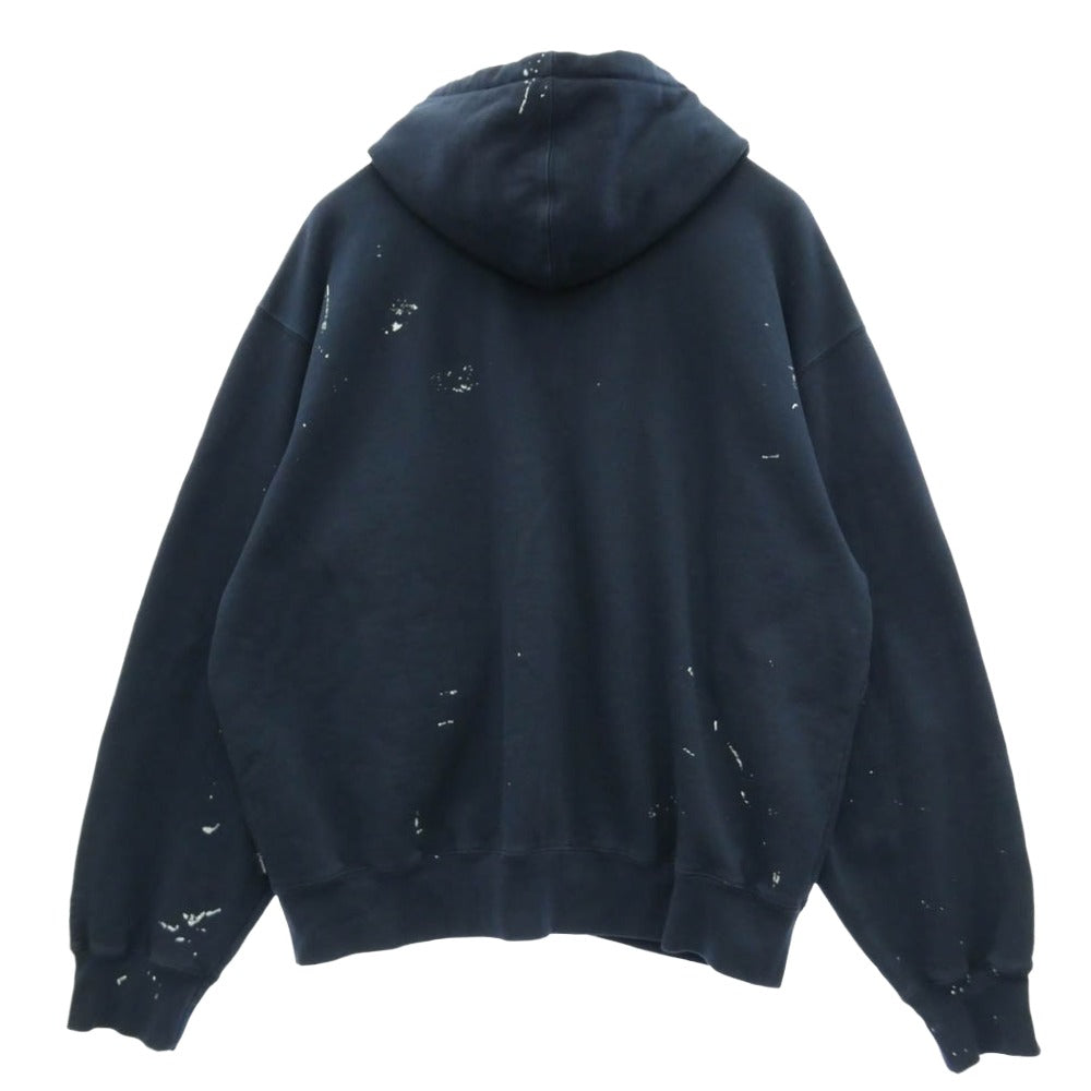 Supreme シュプリーム MM6 エムエムシックス 26SS x MM6 Maison Margiela エムエムシックス マルジェラ Box Logo Zip Up Hooded Sweatshirt ボックスロゴ ジップアップ フーディー パーカー ダークネイビー系 XL【中古】