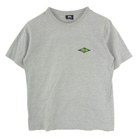 STUSSY ステューシー GEAR ショーンフォント バックプリント Tシャツ 半袖カットソー グレー系 M【中古】