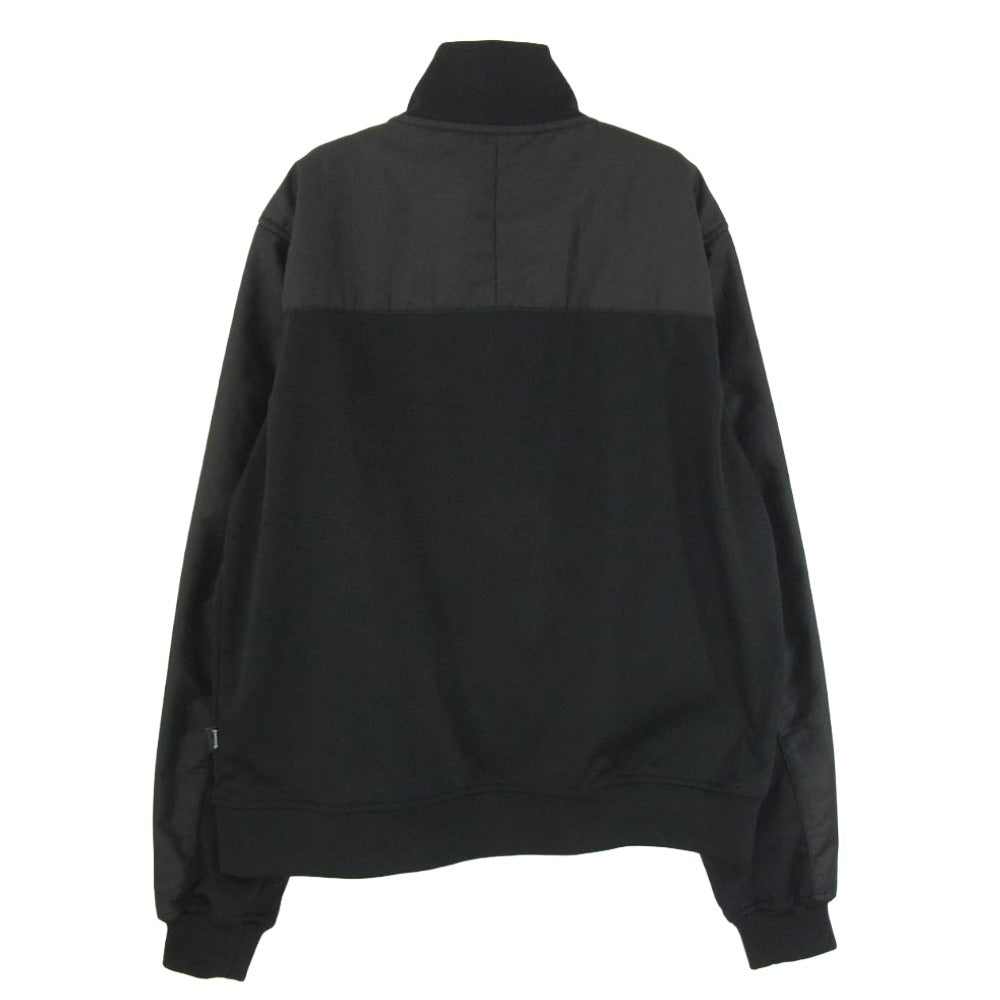 STUSSY ステューシー ナイロン切替 ストック ロゴプリント トラックジャケット ブラック系 S【中古】