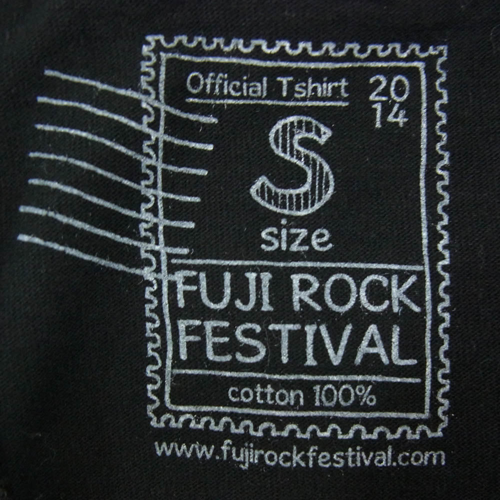 A BATHING APE アベイシングエイプ 14SS FUJI ROCK FESTIVAL 2014 フジロック 2014年 Tシャツ 半袖カットソー ブラック系 S【中古】