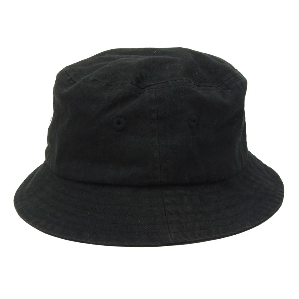 STUSSY ステューシー ロゴ刺繍 バケットハット 帽子 ブラック系 L XL【中古】