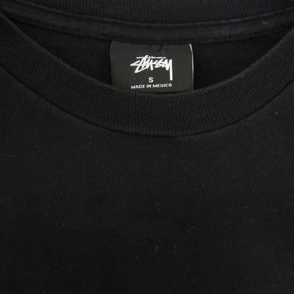 STUSSY ステューシー ショーンフォント TOKYO ストックロゴ バックプリント Tシャツ 半袖カットソー ブラック系 S【中古】