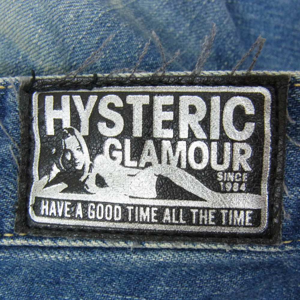 HYSTERIC GLAMOUR ヒステリックグラマー 15AW 0153AP11 ワイドフレア デニムパンツ インディゴブルー系 S【中古】