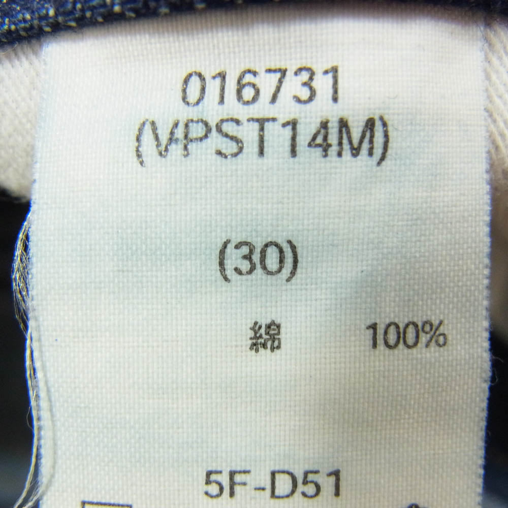 STUSSY ステューシー 016731 VPST14M ROUGH RUGGED バックポケット サークル プリント ストレートデニムパンツ インディゴブルー系 30【中古】