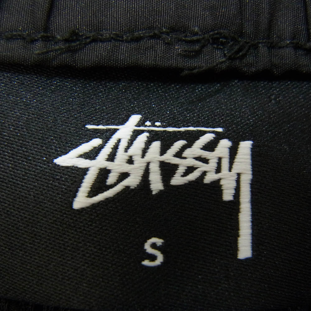 STUSSY ステューシー 216059 サイドロゴプリント ナイロン イージーパンツ ブラック系【中古】