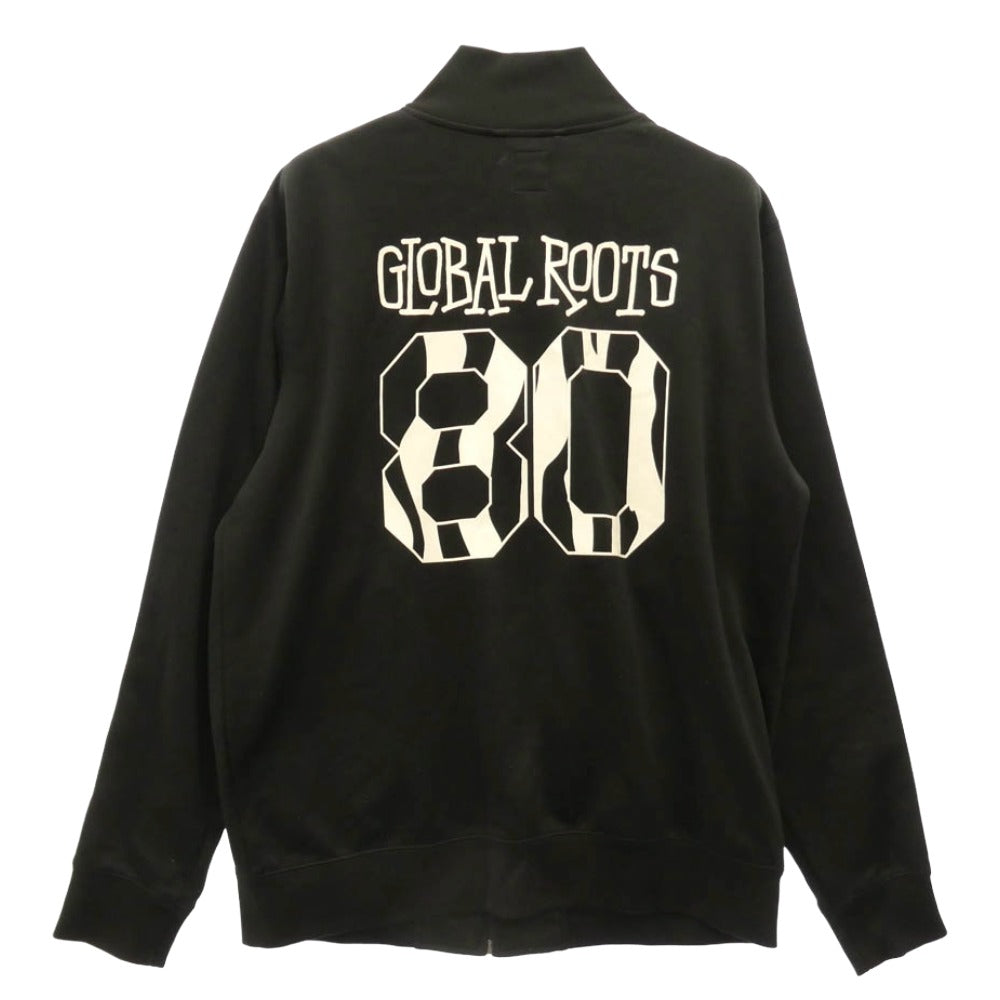 STUSSY ステューシー ナンバリングロゴ スカルプリント サイドライン トラックジャケット ブラック系 M【中古】