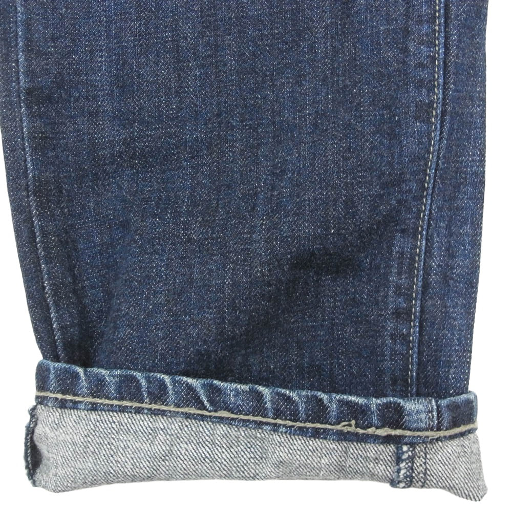 STUSSY ステューシー ROUGH RUGGED バックポケット サークル プリント ストレートデニムパンツ インディゴブルー系 30【中古】
