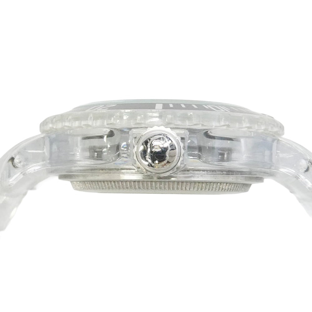 A BATHING APE アベイシングエイプ BAPEX CLEAR WATCH ベイペックス クリアウォッチ クオーツ 腕時計 クリア系【中古】