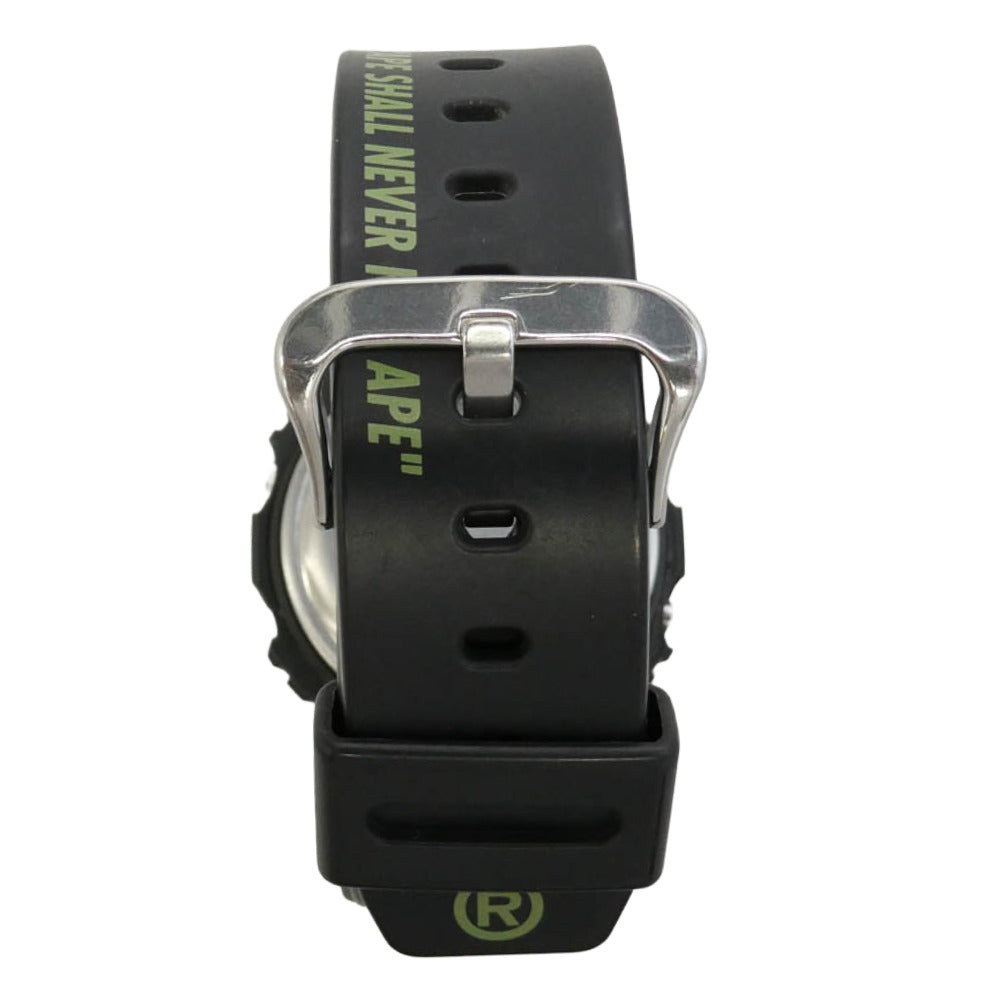 A BATHING APE アベイシングエイプ CASIO G-SHOCK カシオ ジーショック DW-5600VT × CASIO G-SHOCK カシオ ジーショック 1000本限定 デジタル カモ柄 迷彩 腕時計 ブラック系 カーキ系【中古】