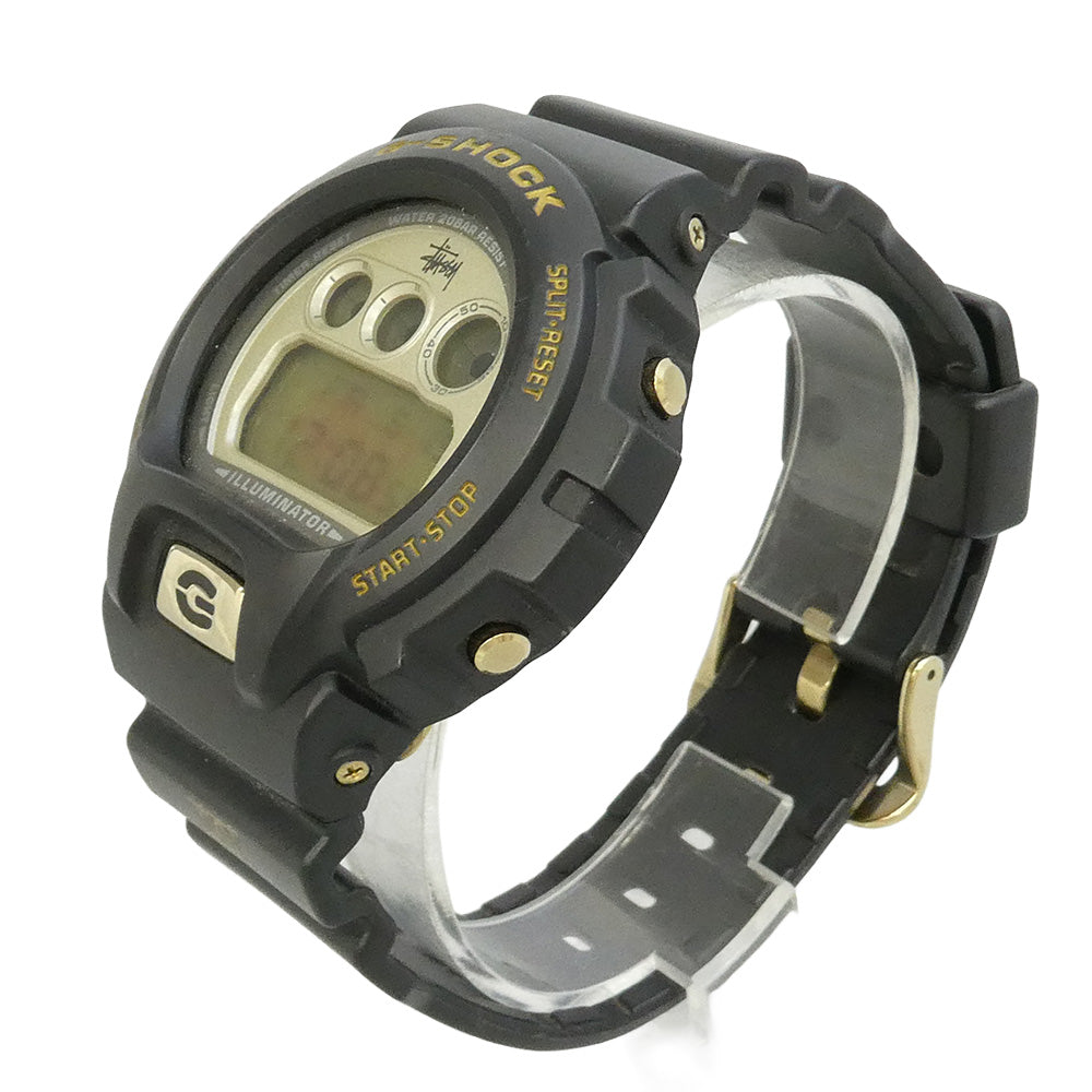 STUSSY ステューシー CASIO G-SHOCK カシオ ジーショック DW-6900 × CASIO G-SHOCK カシオ ジーショック 25周年記念モデル デジタル 腕時計 ダークグレー系【中古】
