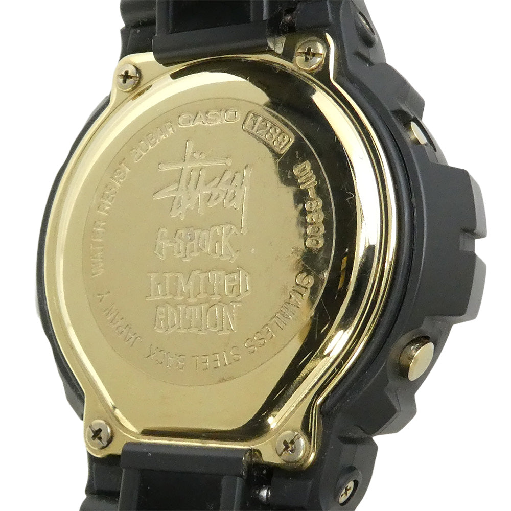 STUSSY ステューシー CASIO G-SHOCK カシオ ジーショック DW-6900 × CASIO G-SHOCK カシオ ジーショック 25周年記念モデル デジタル 腕時計 ダークグレー系【中古】