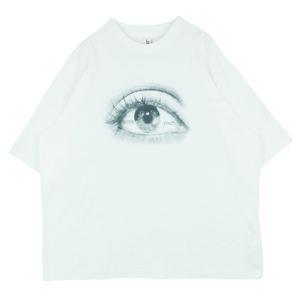 blurhms ROOTSTOCK ブラームスルーツストック bROOTS24S34SONIC SONIC YOUTH ソニックユース プリント 半袖 Tシャツ カットソー ホワイト系 3【中古】