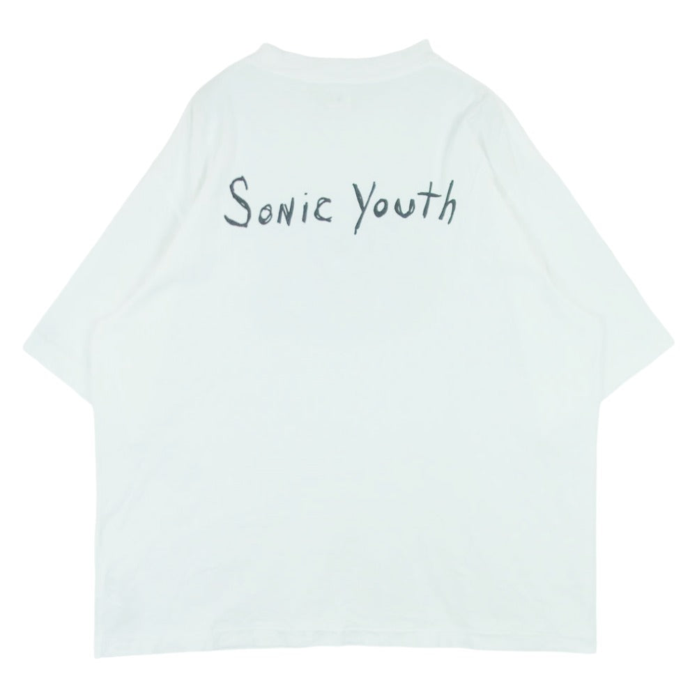 blurhms ROOTSTOCK ブラームスルーツストック bROOTS24S34SONIC SONIC YOUTH ソニックユース プリント 半袖 Tシャツ カットソー ホワイト系 3【中古】