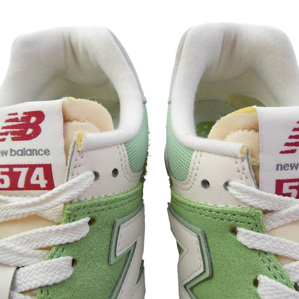 NEW BALANCE ニューバランス U574RCC U574 ローカット スニーカー ライトグリーン系 26cm【中古】