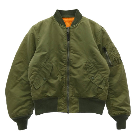 ALPHA アルファ フライト MA1 ジャケット ブルゾン カーキ系 S【中古】