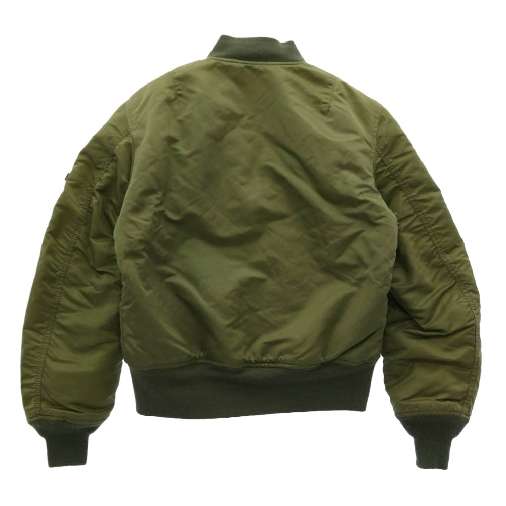 ALPHA アルファ フライト MA1 ジャケット ブルゾン カーキ系 S【中古】
