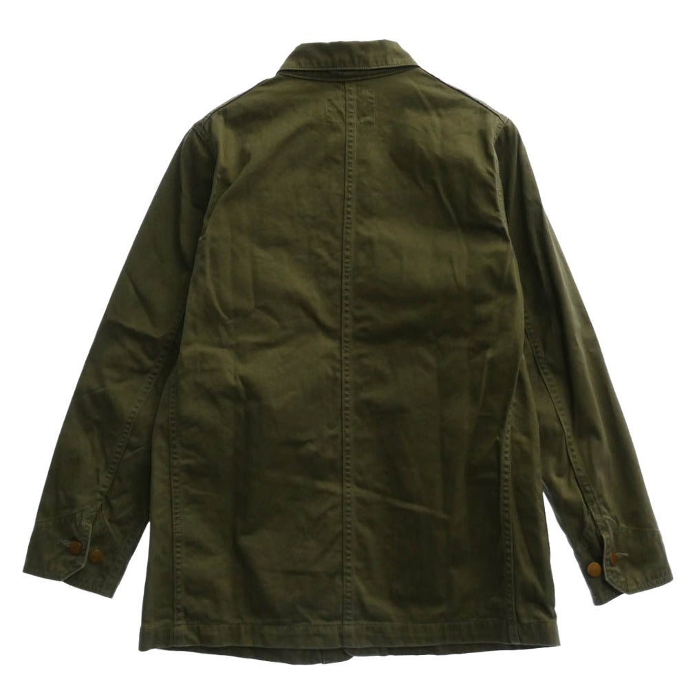 モンテドーロ MONTEDORO 63B050 ウォーターレペレント コットンギャバ 中綿ジャケット ネイビー系 46【中古】 モンテドーロ 63B050 ウォーターレペレント コットンギャバ 中綿