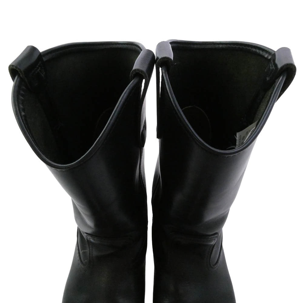 RED WING レッドウィング 8155 USA製 BLACK CHROME PECOS ペコス ブーツ ブラック系 us7【中古】