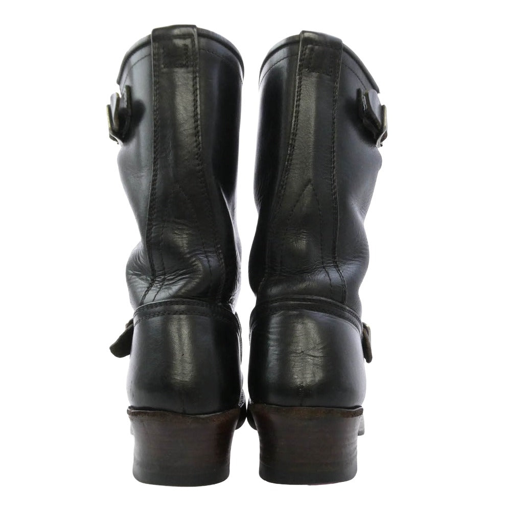LOST CONTROL ロストコントロール ENGINEER BOOTS 茶芯 エンジニア ブーツ ブラック系 7.5【中古】