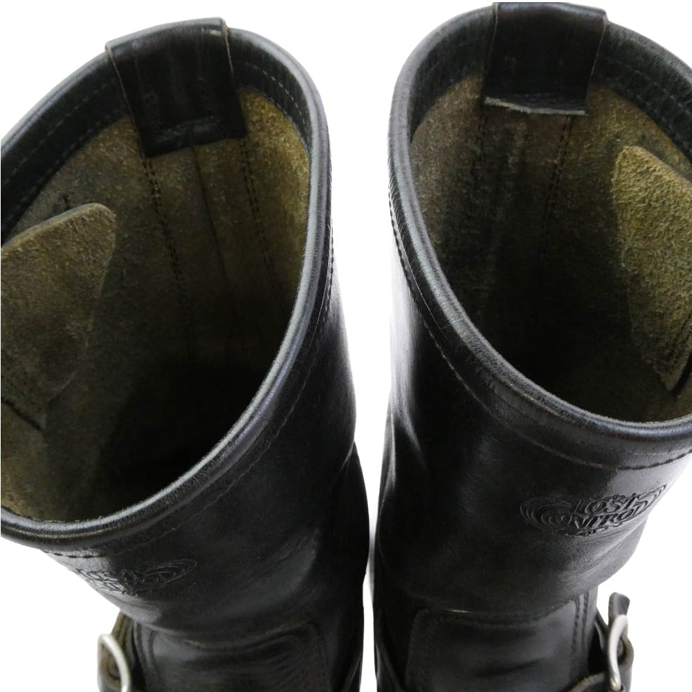 LOST CONTROL ロストコントロール ENGINEER BOOTS 茶芯 エンジニア ブーツ ブラック系 7.5【中古】