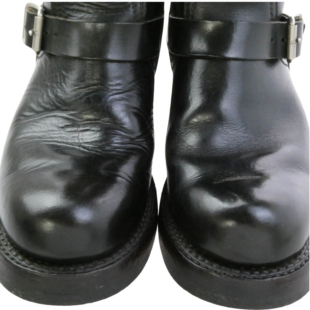 LOST CONTROL ロストコントロール ENGINEER BOOTS 茶芯 エンジニア ブーツ ブラック系 7.5【中古】