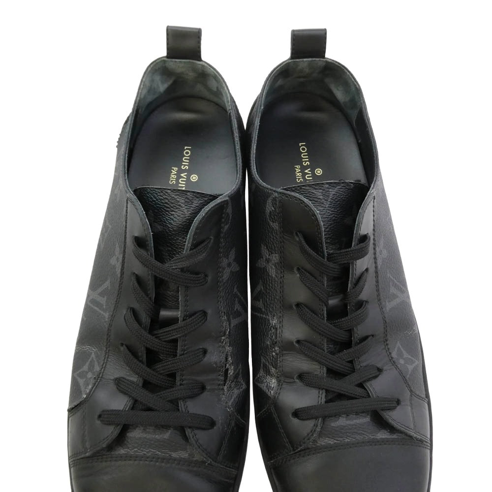 LOUIS VUITTON ルイ・ヴィトン マッチアップライン モノグラム エクリプス ローカット スニーカー ブラック系 6.5【中古】