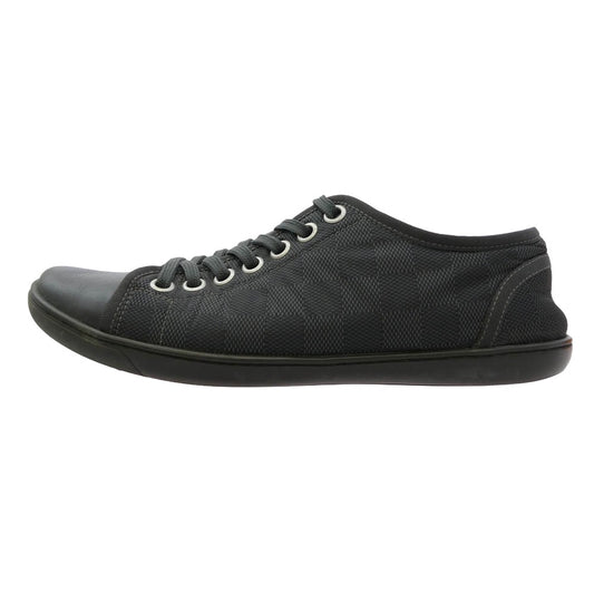 LOUIS VUITTON ルイ・ヴィトン ダミエ グラフィット ナイロン ローカット スニーカー ブラック系 6【中古】