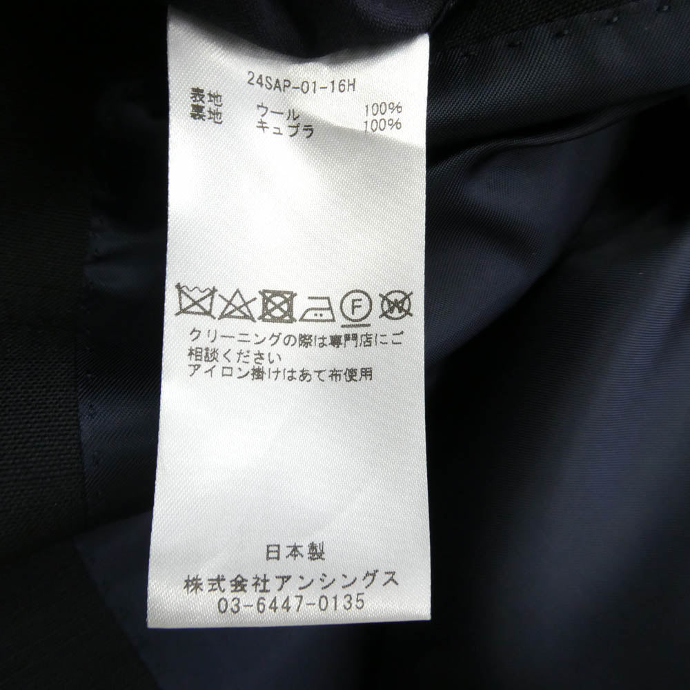 A.PRESSE アプレッセ 24SAP-01-16H Sub Wool Navy Blazer ウール ブレザー テーラド ジャケット ネイビー系 2【美品】【中古】