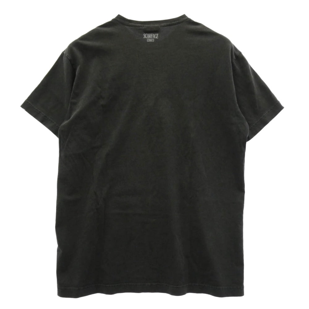 KITH キス 25AW KHM034171 × Scarface スカーフェイス Film Poster Tee ヴィンテージ加工 フィルム ポスター プリント Tシャツ 半袖カットソー ブラック系 M【中古】