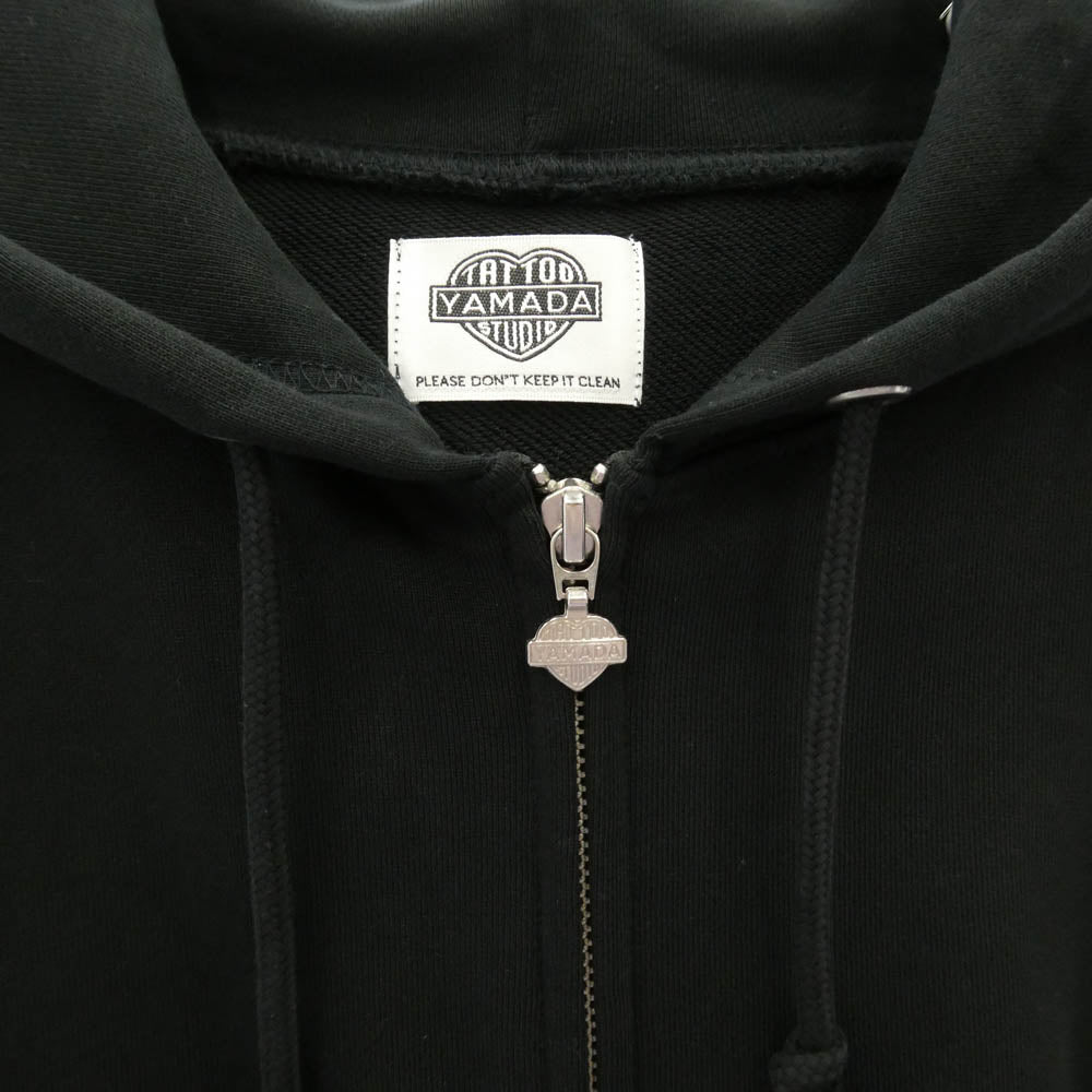 タトゥースタジオヤマダ ジップアップ パーカー フーディー ブラック系 M【中古】