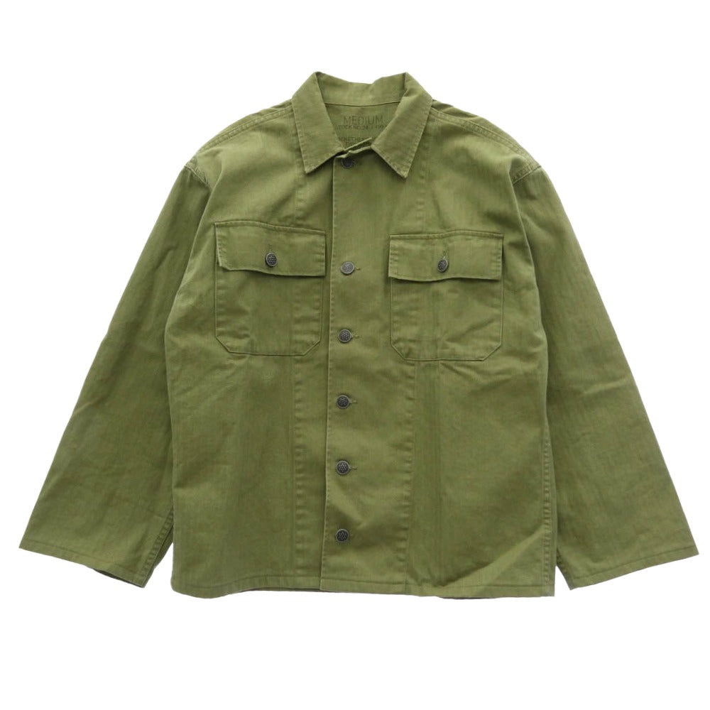WAIPER ワイパー 米軍 U.S.ARMY M-47 HBT ヘリンボーンツイル ユーティリティー ジャケット カーキ系 M【中古】