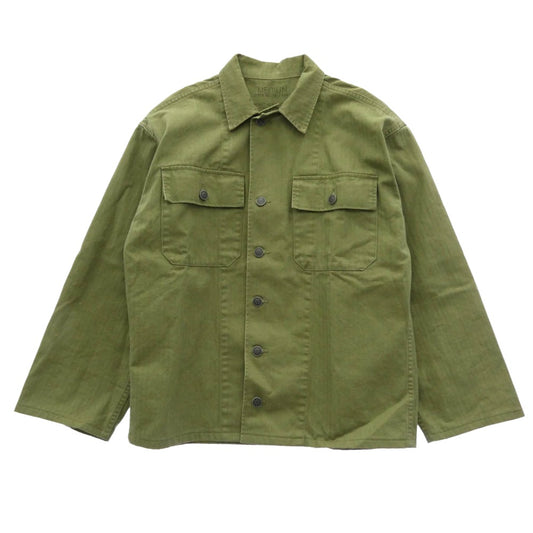 WAIPER ワイパー 米軍 U.S.ARMY M-47 HBT ヘリンボーンツイル ユーティリティー ジャケット カーキ系 M【中古】