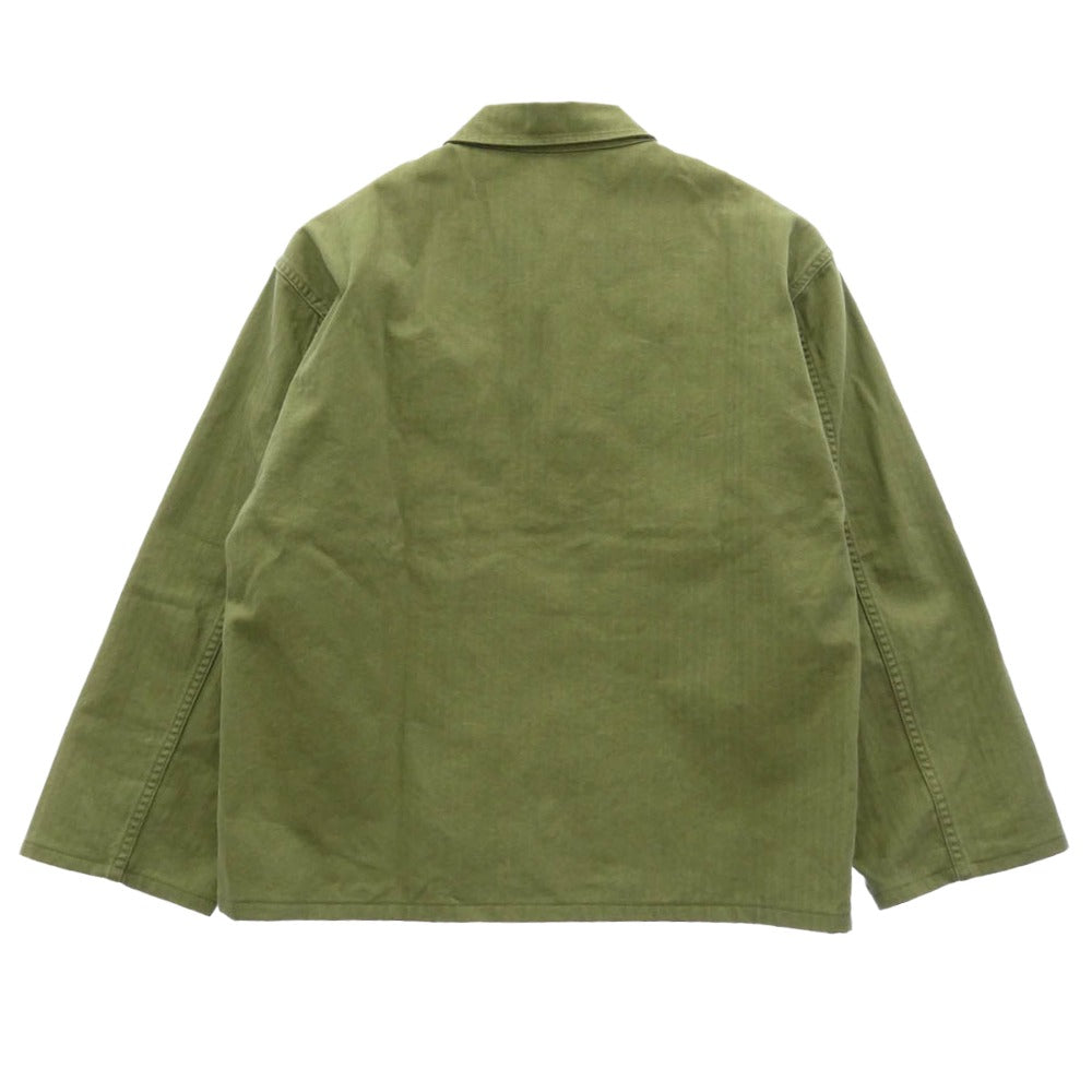 WAIPER ワイパー 米軍 U.S.ARMY M-47 HBT ヘリンボーンツイル ユーティリティー ジャケット カーキ系 M【中古】