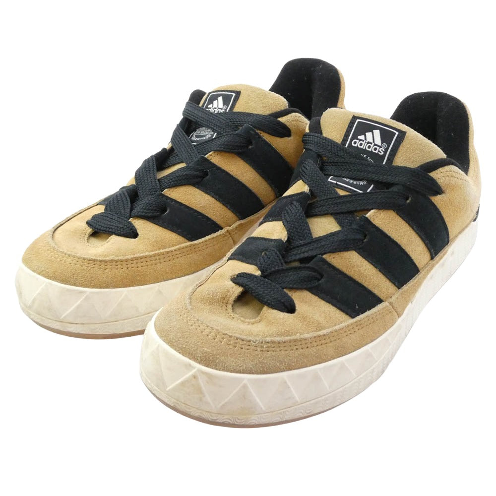 adidas アディダス atmos アトモス HQ3935 x atmos アトモス Adimatic OG Shoebox アディマティック シューボックス スエード スニーカー ライトブラウン系 27.5cm【中古】