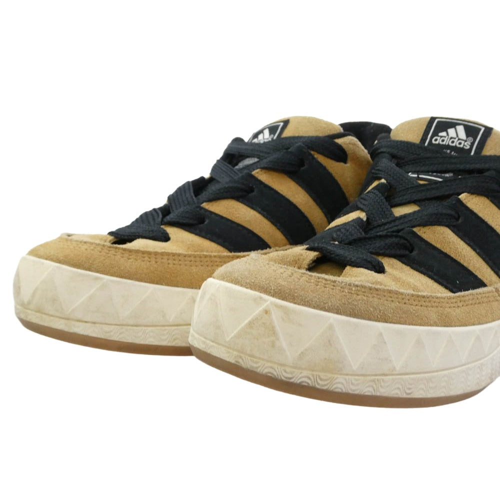 adidas アディダス atmos アトモス HQ3935 x atmos アトモス Adimatic OG Shoebox アディマティック シューボックス スエード スニーカー ライトブラウン系 27.5cm【中古】
