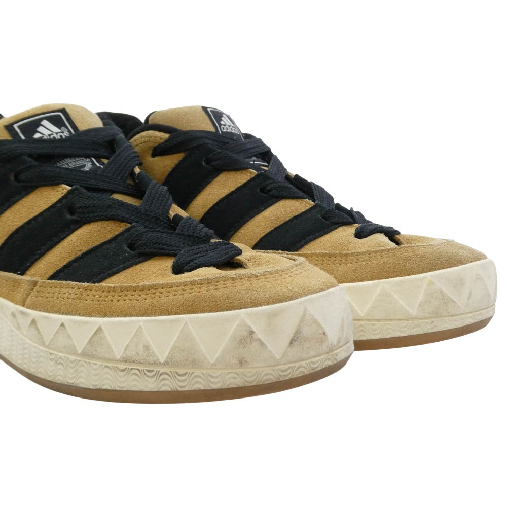 adidas アディダス atmos アトモス HQ3935 x atmos アトモス Adimatic OG Shoebox アディマティック シューボックス スエード スニーカー ライトブラウン系 27.5cm【中古】