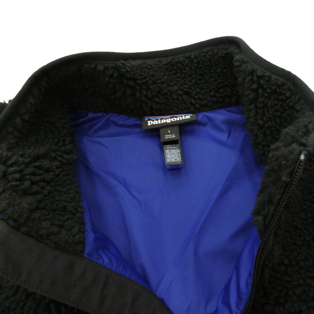 patagonia パタゴニア 25AW 23049 25年製 CLASSIC RETRO X VEST クラシック レトロX ベスト フリースベスト BLK ブラック系 L【中古】